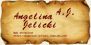 Angelina Jelicki vizit kartica